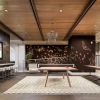 Spacious lounge with pingpong and shuffleboard